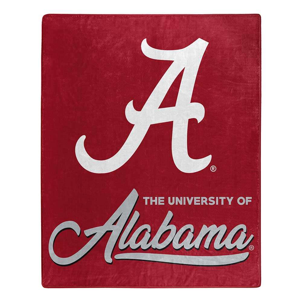 Alabama Crimson Tide Signature Raschel Plush Throw Blanket 50X60 