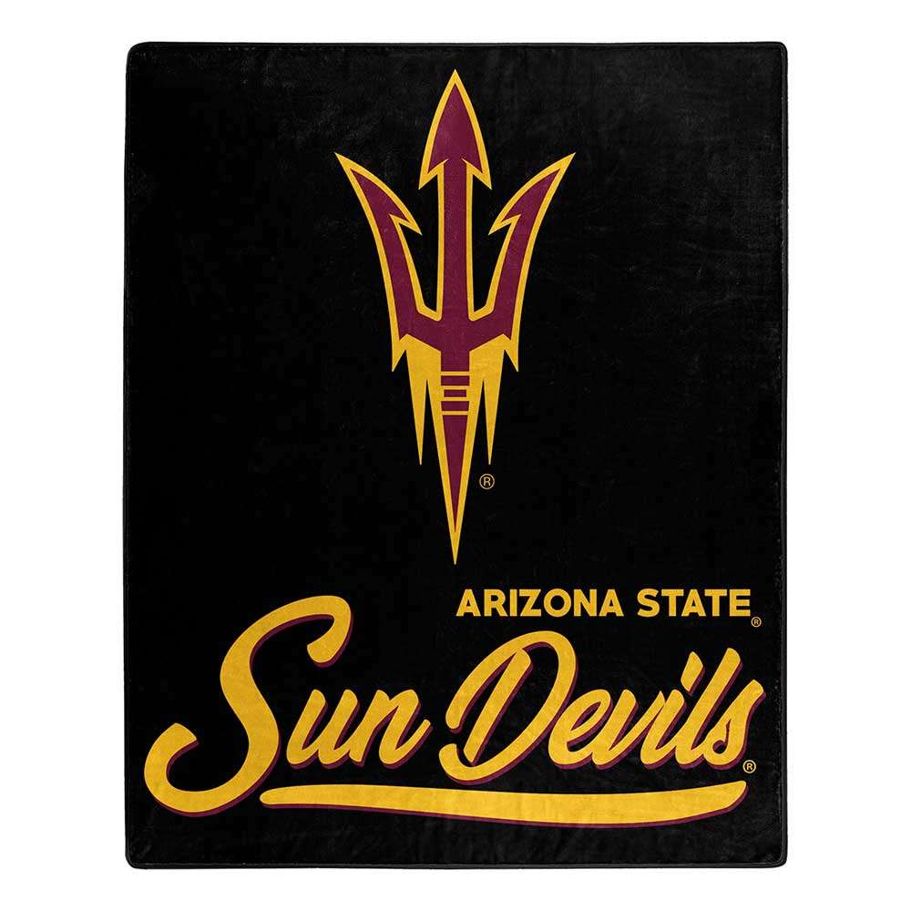 Arizona State Sun Devils Signature Raschel Plush Throw Blanket 50X60 