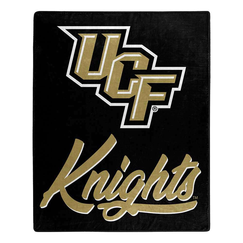 Central Florida Knights Signature Raschel Plush Throw Blanket 50X60 
