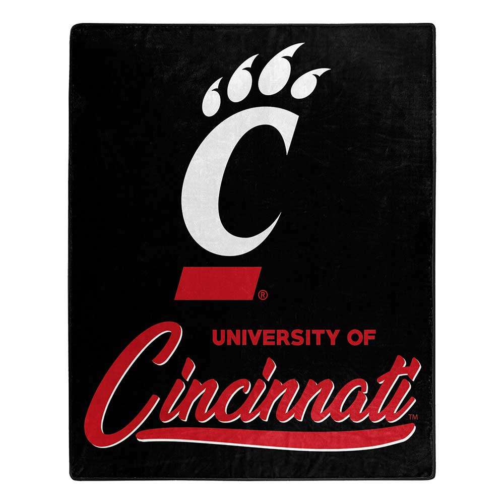 Cincinnati Bearcats Signature Raschel Plush Throw Blanket 50X60 