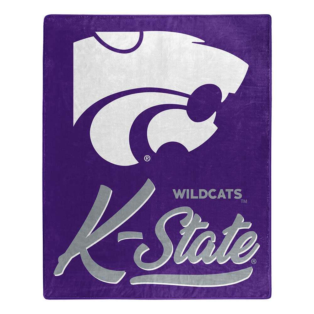 Kansas State Wildcats Signature Raschel Plush Throw Blanket 50X60 