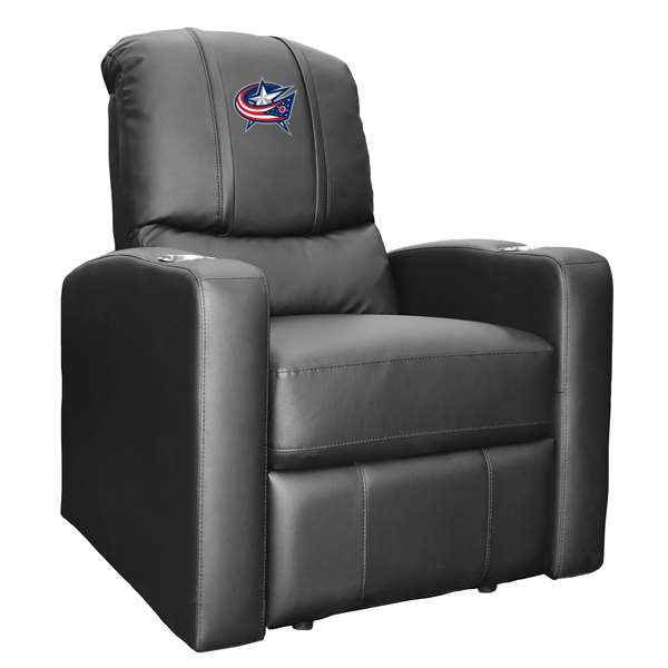 Colombus Blue Jackets Stealth Recliner with Colombus Blue Jackets Logo