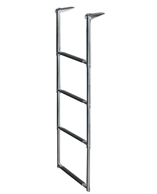 JIF Marine 4-Step StainleTelescoping Drop Boat-Dock Ladder Over Platform