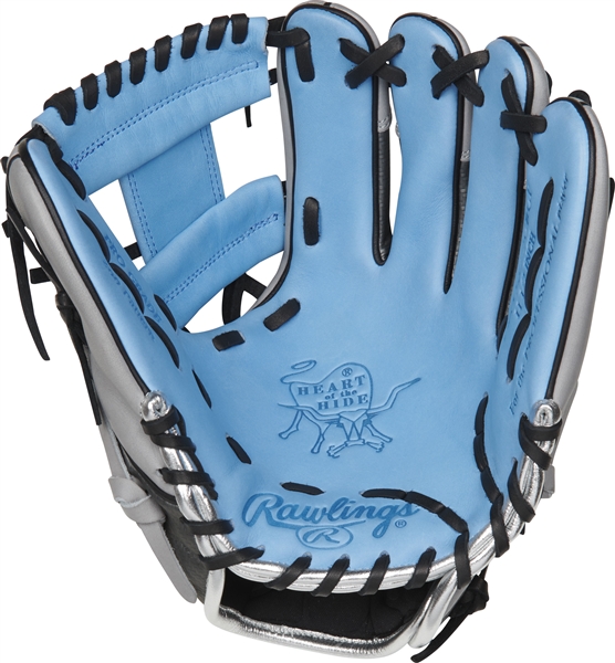 baby blue baseball glove