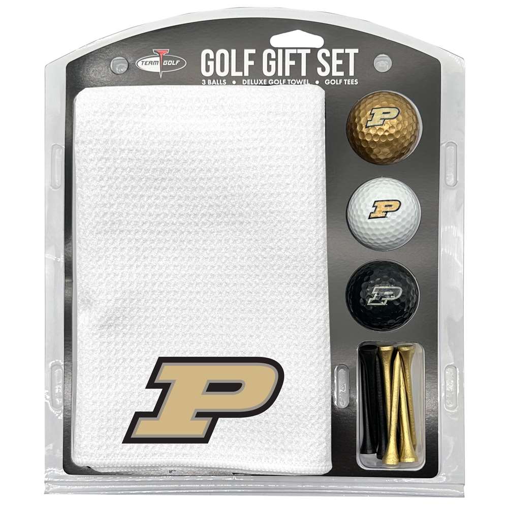 Purdue Boilermakers 16" X 40" Microfiber Towel Golf Gift Set - White 