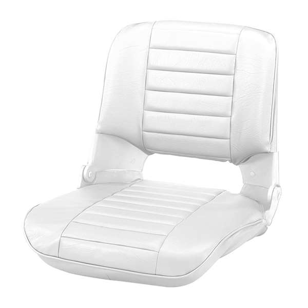 Wise Clam Shell-Pro Style Boat Seat - White