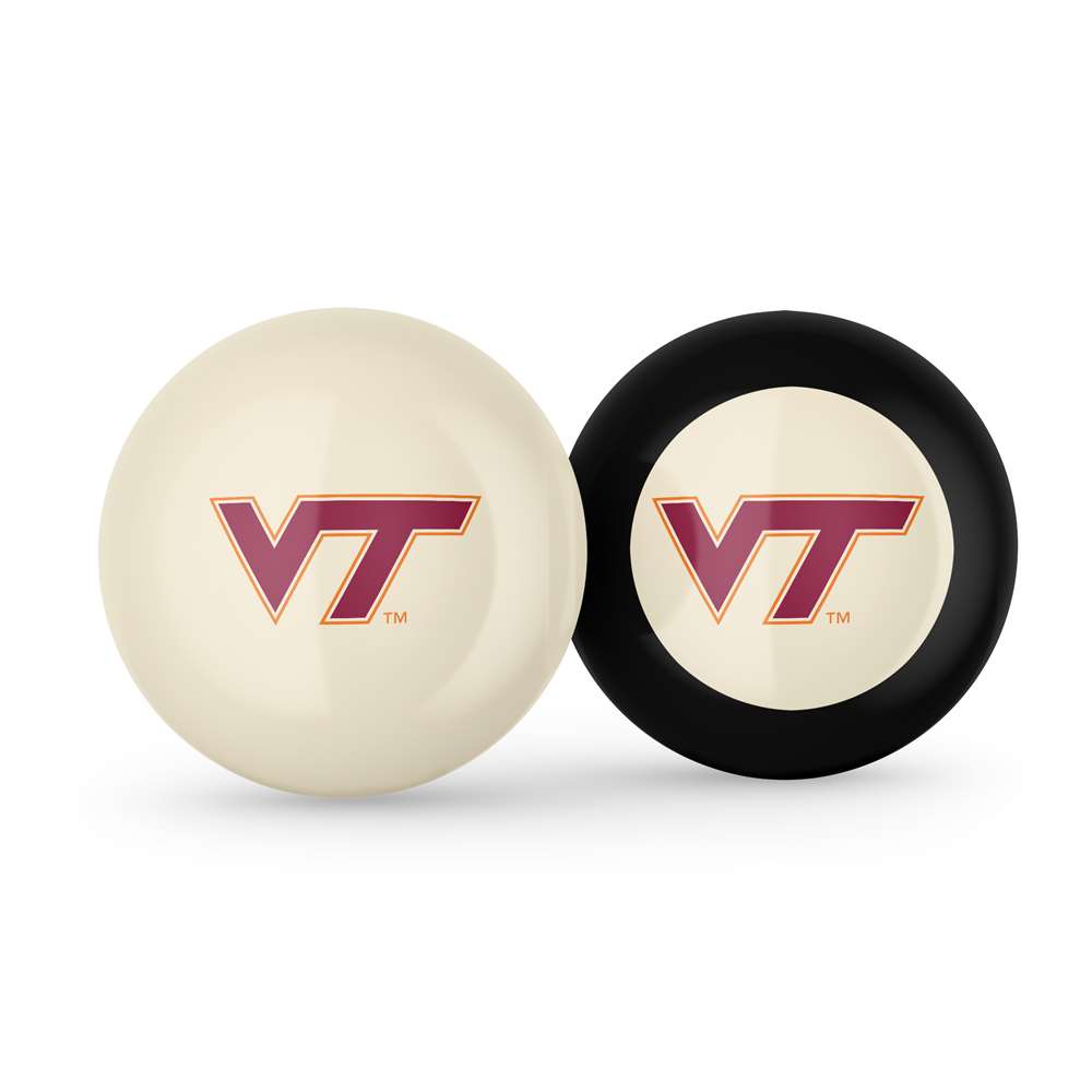 Virginia Tech Cue Ball & 8  Ball Combo  