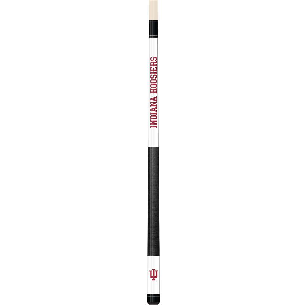 Indiana University White Laser Etched Cue  