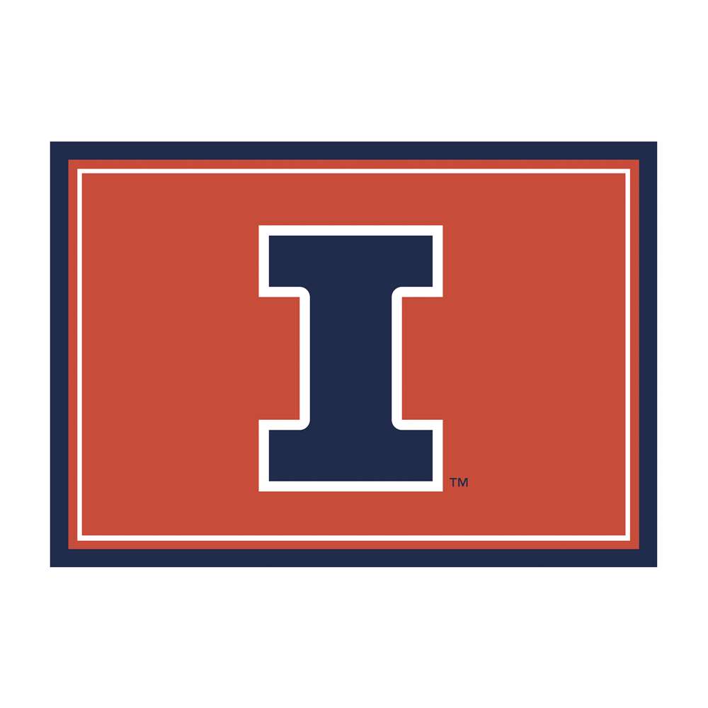 Illinois Fighting Illini 3x4 Area Rug 