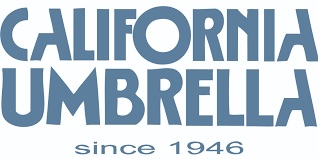 California Umbrella 9' Patio Umbrella Bronze Aluminum Pole, Auto Tilt, Crank Lift, Olefin Frost Blue Fabric  